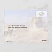 Bonaparte voor de sfinx van Jean-Leon Gerome Briefkaart (Achterkant)