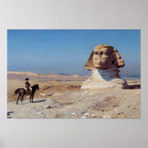 Bonaparte Voor de Sphinx - Jean-Leon Gerome Poster