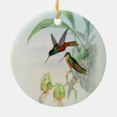 Bonaparte's Star Fronted Hummingbird (gekleurd) Keramisch Ornament (Achterkant)