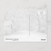 Bonaventure begraafplaats, Savannah GA Briefkaart (Achterkant)