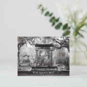 Bonaventure Cemetery Savannah Briefkaart (Staand voorkant)