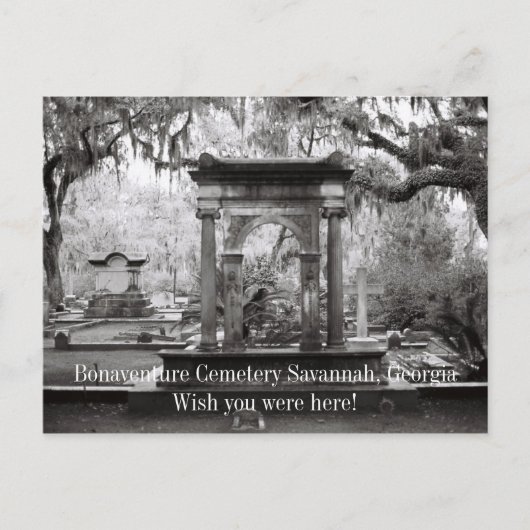 Bonaventure Cemetery Savannah Briefkaart (Voorkant)