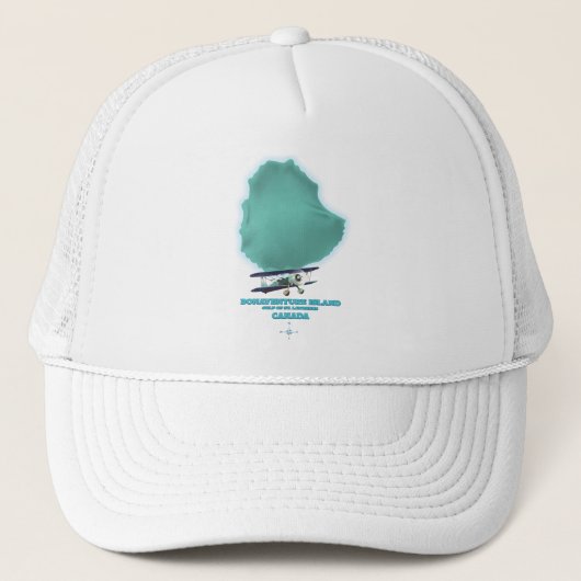Bonaventure Island Canada kaart Trucker Pet (Voorkant)