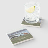 Bonavista Newfoundland Cattle Stenen Onderzetter (Zijkant)