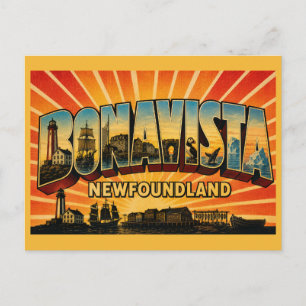Bonavista Newfoundland Vuurtorenstad Briefkaart