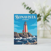 Bonavista-vuurtoren Canada Briefkaart (Staand voorkant)