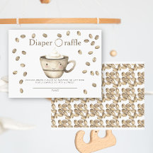 Bonbon en koffie baby shower luier raffle