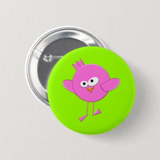 BonBon Fantasy Funky Bird's Button (Voorkant /achterkant)