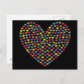 BonBon Rainbow Love Hearts Briefkaart (Voorkant / Achterkant)