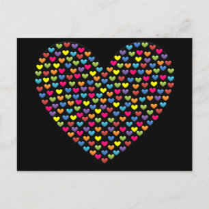 BonBon Rainbow Love Hearts Briefkaart