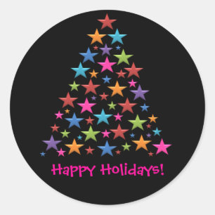 BonBon Regenboog Kerstboom Kleurrijke Stickers