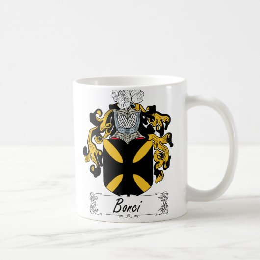 Bonci Family Crest Koffiemok (Rechts)