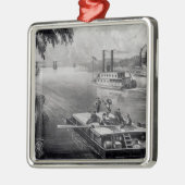 Bond door de rivier metalen ornament (Links)