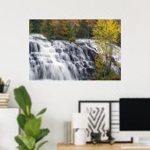 Bond Falls in de herfst bij Paulding, Michigan Poster (Thuiskantoor)