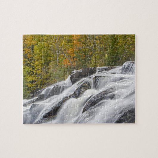 Bond Falls in de Middle Fork van de Ontonagon Legpuzzel (Horizontaal)
