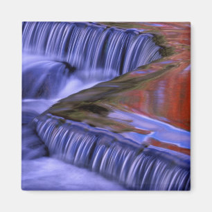 Bond Falls; weerspiegelende herfstbladeren; Magneet