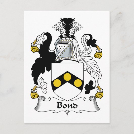 Bond Family Crest Briefkaart (Voorkant)