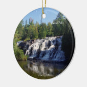 Bond herfst, versierd keramisch ornament (Links)