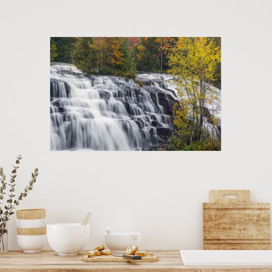 Bond Herfsten in het najaar bij Paulding, Michigan Poster (Keuken)