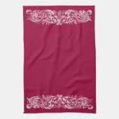 Bond Monsters White Print Kitchen Towel Theedoek (Verticaal)