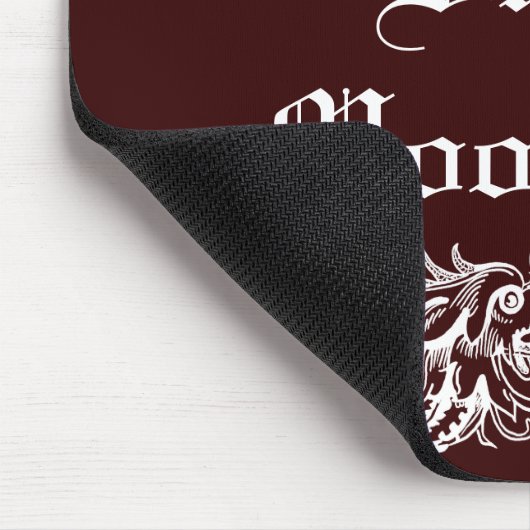 Bond Monsters White Print Mousepad Muismat (Hoek)