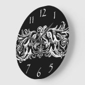 Bond Monsters White Print Wall klok (Hoek)