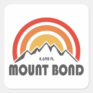 Bond New Hampshire Vierkante Sticker