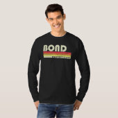 Bond Surname Retro  80-90-jarige hereniging T-shirt (Voorkant volledig)