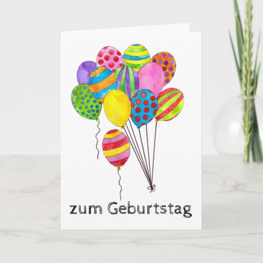 Bond van ballonnen kaart (Voorkant)