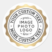 Bond van logo-gouden sticker (Voorkant)