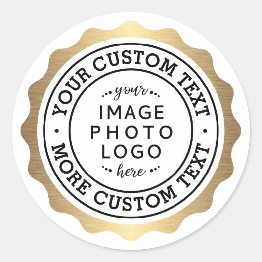 Bond van logo-gouden sticker (Voorkant)