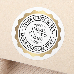 Bond van logo-gouden sticker