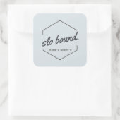 Bond Vierkante Sticker (Tas)