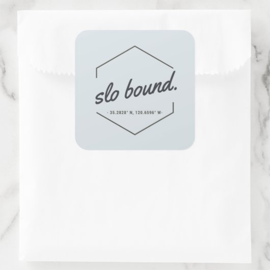 Bond Vierkante Sticker (Tas)