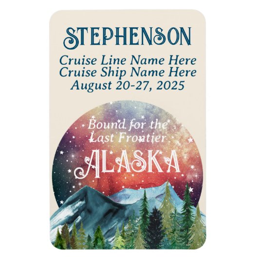 Bond voor de laatste grensdeur van Alaska Magneet (Verticaal)