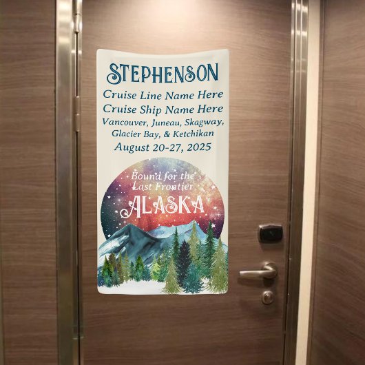 Bond voor de laatste grensdeur van Alaska Spandoek