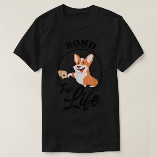 Bond voor het leven Corgi Dad T-shirt (Design voorkant)