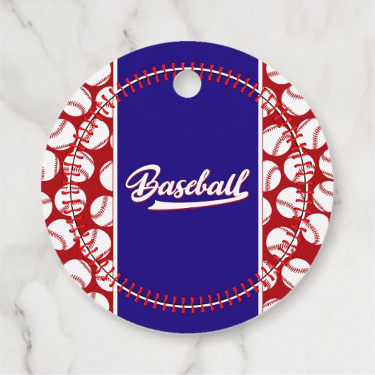 Bonde van het Baseball Kind Bedankjes Labels (Achterkant)