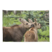 Bonded Moose Calves Kussensloop (Achterkant-Rechts)