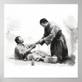 Bonden van Vriendschap: Japans Helpen een Vriend P Poster (Voorkant)