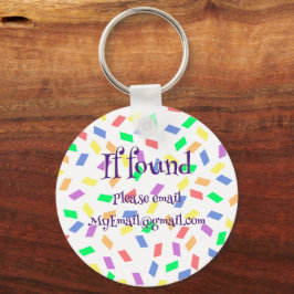 Bondgenoot in het paarse | Pastel regenboogsprenke Sleutelhanger