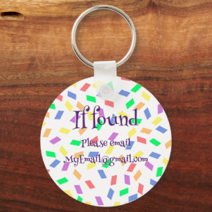 Bondgenoot in het paarse Pastel regenboogsprenke Sleutelhanger