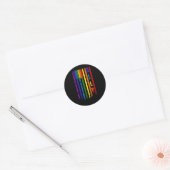 Bondgenoot LGBT LGBTQ Rainbow Pride Amerikaanse vl Ronde Sticker (Envelop)