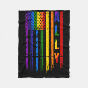 Bondgenoot Lgbt Lgbtq Regenboog Pride Amerikaanse  Fleece Deken