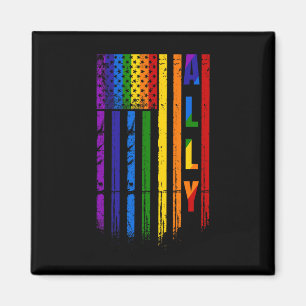 Bondgenoot Lgbt Lgbtq Regenboog Pride Amerikaanse  Magneet