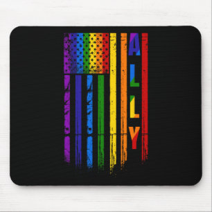 Bondgenoot Lgbt Lgbtq Regenboog Pride Amerikaanse Muismat