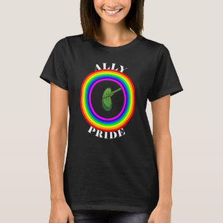 Bondgenoot Pride LGBTQ Gelijkheid Regenboog Lesbie T-shirt