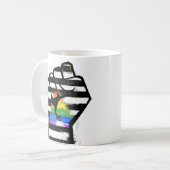 Bondgenoot Pride Vuist Koffiemok (Voorkant links)