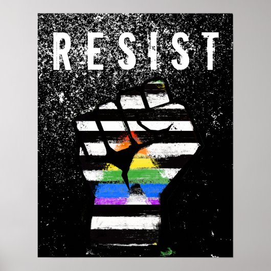 Bondgenoot Pride Vuist Poster (Voorkant)