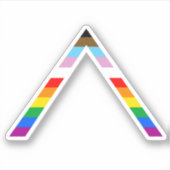 Bondgenoot Progress Pride Sticker (Voorkant)